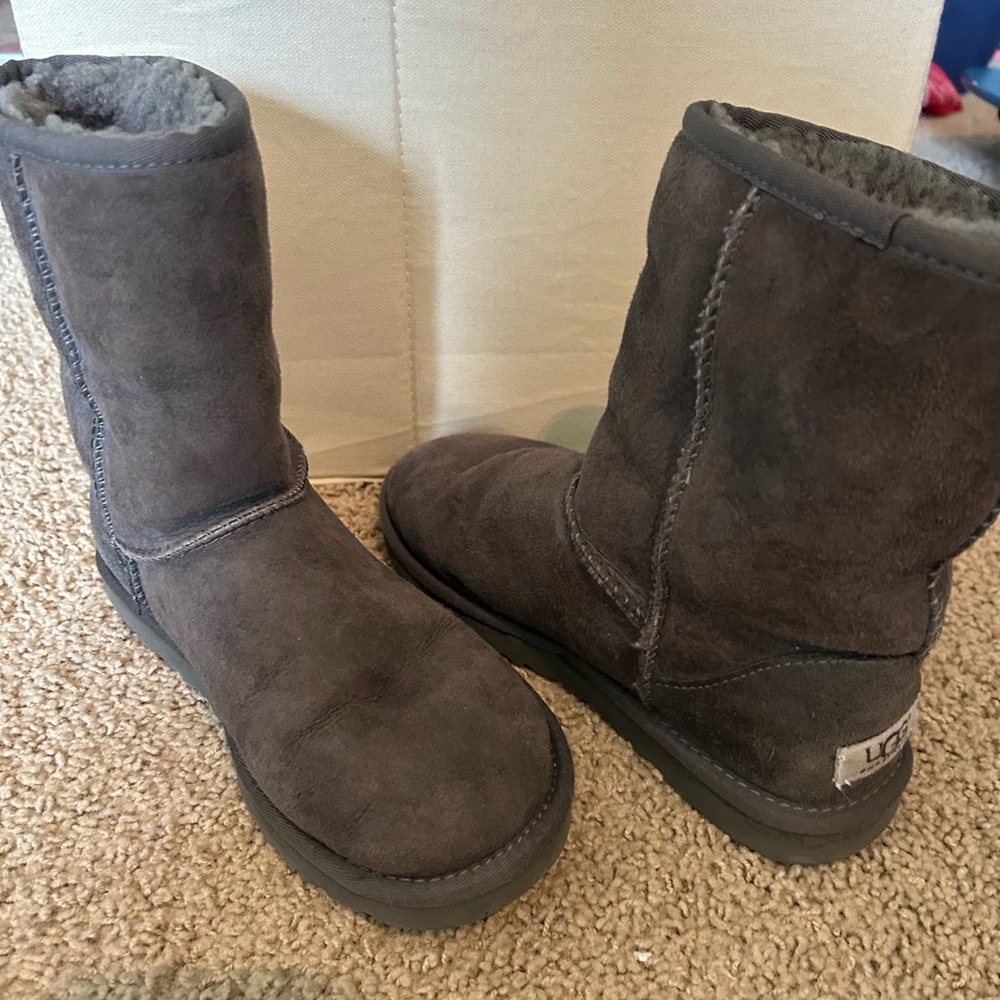 UGG Charcoal Shearling Boots